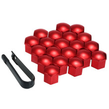Tapas para tuercas de rueda, 20 tapas protectoras para tornillos de tuercas de rueda, fáciles de usar, protegen las tuercas de las ruedas de la