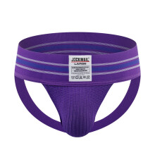 Men's Low Rise Soft Bulge Thong Stylish Striped Pattern Mens T-Back Underwear