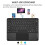 Teclado Bluetooth 2 em 1 com touchpad, retroiluminação de 7 cores e capa de couro para tablets de 9" a 11" — compatível com iPad, Android e 4