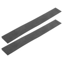 2Pcs Rubber Sweeping Ramps for Home with Vacuum Cleaner Threshold Ramp Mats