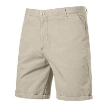 Pantalones cortos cargo para hombre, color liso, estilo casual, holgados, con botones en la cintura y bolsillos, ideales para la playa, tallas S-5XL.