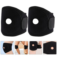 Knieschoner, Kniebandage, OK-Stoff, Schwarz, 2 Stück