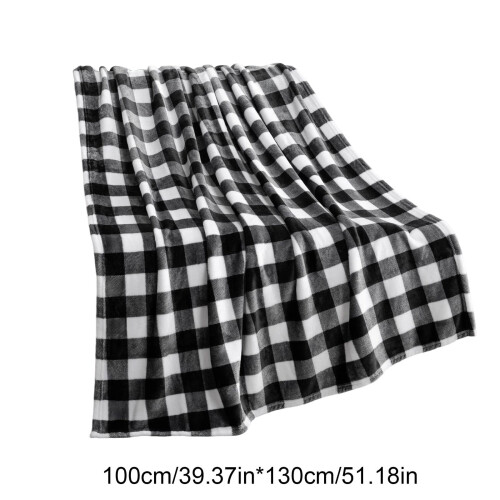Christmas Throw Blanket Flannel Red Festive Design 2