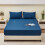 Solid Color Breathable Mattress Protector, Fitted Non-Slip Cover, Soft Brushed Microfiber Polyester – Compatible with Full Size 4