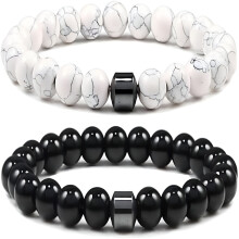DESIGNICE Anti-Alkohol-Armband mit Schmuckkästchen – Perlenarmband zur Stress- und Angstlinderung für Damen und Herren, kompatibel mit