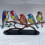 Stained Glass Bird Metal Figurine Desktop Decor 8