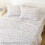 Ensemble de draps complets à motif floral en microfibre 4 pièces 6