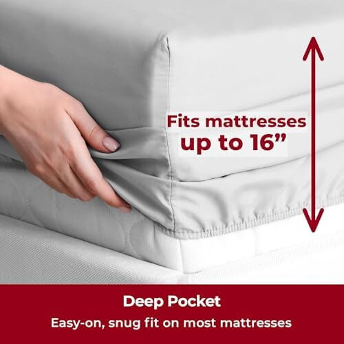 Microfiber Queen Sheet Set – 4-Piece, 16" Deep Pockets, 2