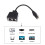 Διαχωριστής Ethernet RJ45 1 αρσενικό σε 2 θηλυκά Καλώδιο διαχωριστή Ethernet LAN Νέο V6 2