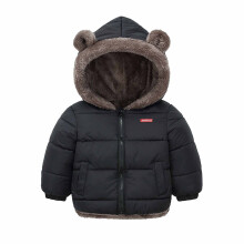 Winterjas voor peutermeisjes, casual, effen, met lange mouwen, geschikt voor kinderen van 2-3 jaar.