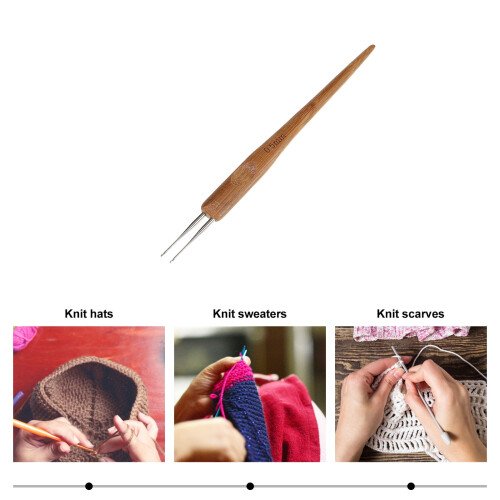 Dreadlocks Ergonomic Crochet Salon Tool 18.5X1.4cm 1