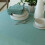 Nile Blue Damask Tablecloth 60" x 84" Rectangular 4