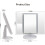 Trifold LED-spejl med 3X/2X forstørrelse 4