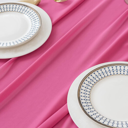Hot Pink Chiffon Table Runner 28 x 118 in 2