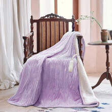 Heated Blanket Electric Blanket Throw 50”X60”-Heating Throw with 5 Heat Settings-3 Hours Auto Off,ETL Certified,Machine Washable (Purple)