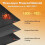 Fire Resistant Fireplace Mat Black 39x25 Inch 5