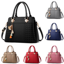 Genți de mână din piele pentru femei, poșetă, mâner superior, geantă de umăr, compartimente cu fermoar, buzunar mediu crossbody