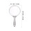 FRCOLOR Silver Hand Held Mirror Round Handheld Mirror Abs 1Pcs For Daily Use 6