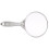FRCOLOR Silver Hand Held Mirror Round Handheld Mirror Abs 1Pcs For Daily Use 4
