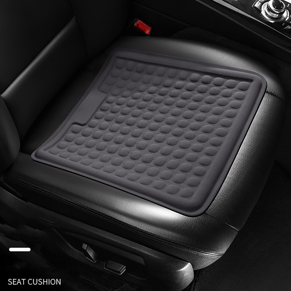 Thin Gel Seat Cushion For Car, Office Chair, Wheelchair, Golf Cart Â Non-Slip, 1" Gel, Sciatica & Coccyx Relief ( Gray) Dark/Gray 9152228169289