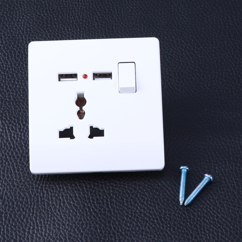 Wall Charger For Multiple Devices, White Wall Socket Charger, Fast Charging For Cellphones And Electronics, 1 Set 9152228170384