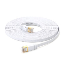 600MHz platt Ethernet-kabel, Cat7 koppar LAN-patchkabel kompatibel med RJ45