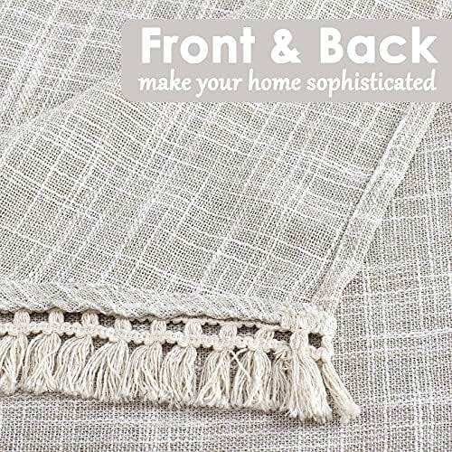 Linen Blend Swag Valance 52x18 in 2