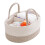 Κομψή Nordic Diaper Organizer Caddy για τα απαραίτητα είδη νεογέννητου – Φορητή τσάντα Tote, 1