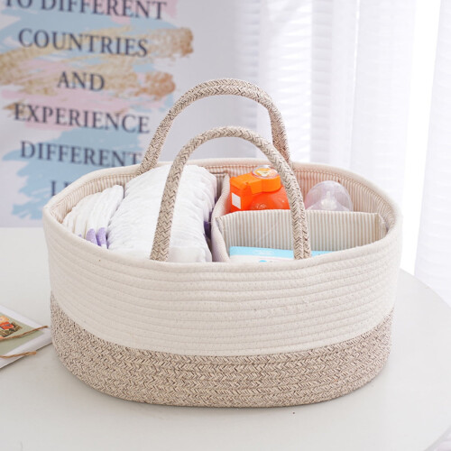Κομψή Nordic Diaper Organizer Caddy για τα απαραίτητα είδη νεογέννητου – Φορητή τσάντα Tote, 1