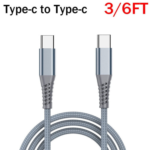 USB-C töltőkábel, erős fonott, 3 m 1