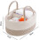 Κομψή Nordic Diaper Organizer Caddy για τα απαραίτητα είδη νεογέννητου – Φορητή τσάντα Tote, 6