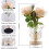 LED Color-Changing Rose Lamp Crystal Vase 1pc 3
