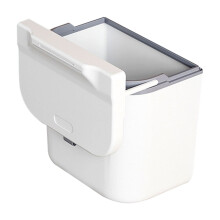 MOQIN2.4G Pattumiera pieghevole da appendere con coperchio, contenitore per compost a parete per cucina, armadietto, sottolavello, bagno e camper –
