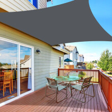 Voile d'ombrage, 200 cm x 200 cm, protection solaire pour terrasse, jardin, espaces extérieurs et activités.