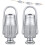 2er-Pack Wäscheleinenspanner aus Aluminium 1