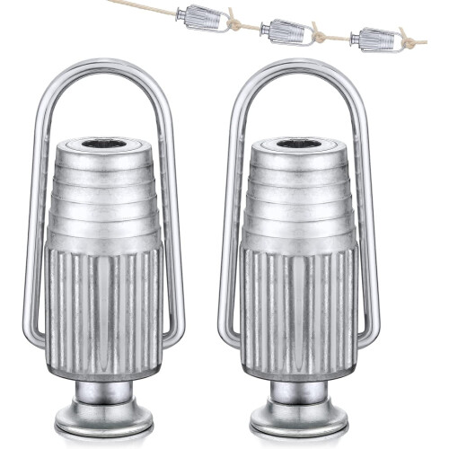 2er-Pack Wäscheleinenspanner aus Aluminium