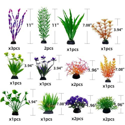 Artificial Seaweed Aquarium Plants18Pcs 2
