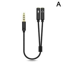 3,5-mm-Headset-Adapter, Y-Splitter-Klinkenkabel, separates Audio-Mikrofon Z8J9