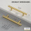 3.5 Inch Gold Drawer Pulls Brushed Brass 2-Pack 3