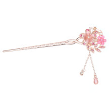 OUNONA Épingles à cheveux vintage en strass et fleurs, style chinois/japonais, épingles à chignon, accessoires de cheveux anciens pour cheveux
