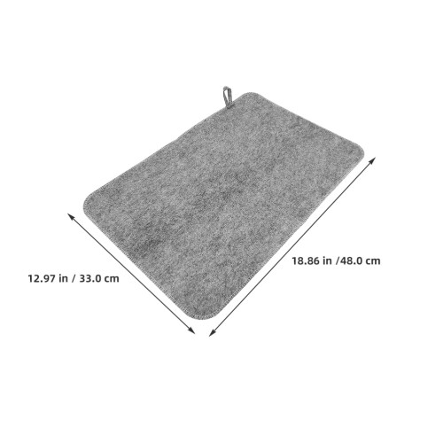 Grey Felt Sauna Mat Set 3-Piece 1