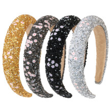 Strass-Haarbänder für Damen – Gepolsterte, rutschfeste, glitzernde und mit Schmucksteinen besetzte Bling-Haarbänder