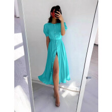 2025Independent Station Transfrontalière Européenne et Américaine Nouvelle Robe Cardigan Femme Silhouette Affinée Taille Haute Élégante Manches