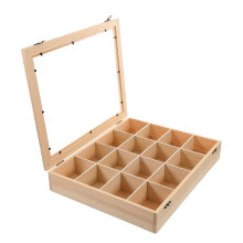 Wooden Rock Collection Box Khaki 1Pack For Hobbyists 8.00X6.00X4.00Cm