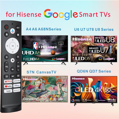 Télécommande Hisense pour téléviseur avec commande vocale et Bluetooth 1