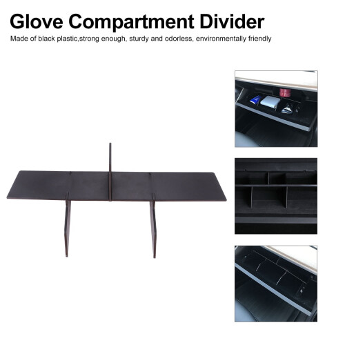 OUNONA Storage Insert Glove Box Organizer Divider Console Compatible with Tesla Models 2