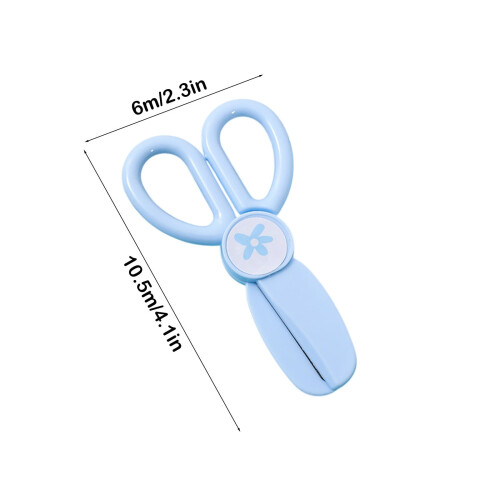 Children's Safety Round-Tip Plastic Scissors 2