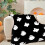 Κουβέρτα φανέλας για το Halloween – Spooky Black & White, 30x40", συμβατή με κρεβάτια, καναπέδες, 6