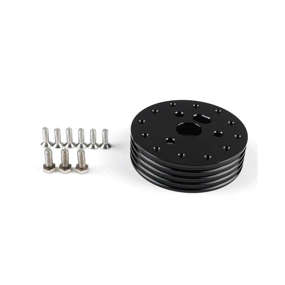 1Inch Steering Wheel Hub Adapter Conversion Spacer, 6 Hole To 3 Hole Steering Wheel Adapter For Grant Adapter Boss Kit 6032965892011