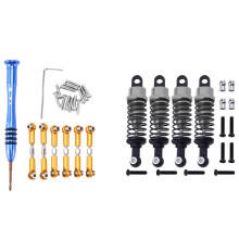 1set for Adjustable Rods A959B A969 A979 K929 Yellow & 4Pcs Aluminum Assembled Damper (Gray)